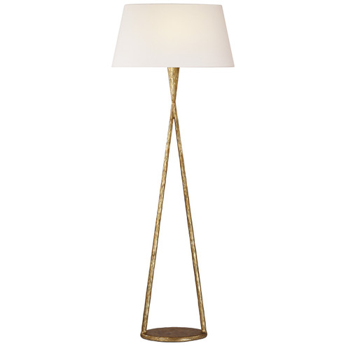 Cesta LED Floor Lamp in Gilded Iron (268|IKF 1406GI-L)