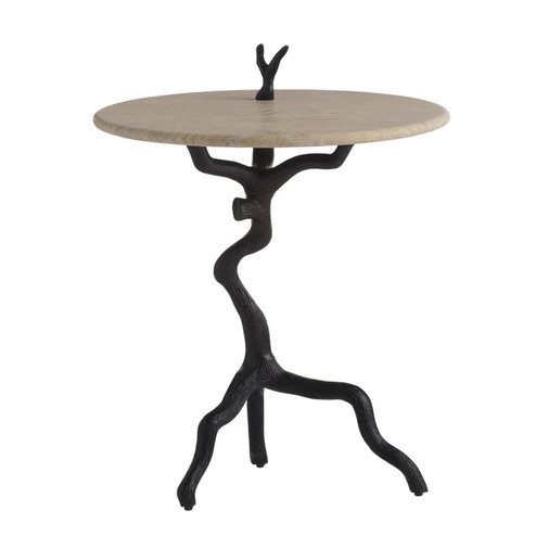 Daphne End Table in Natural/Bronze (314|GDFEI04)