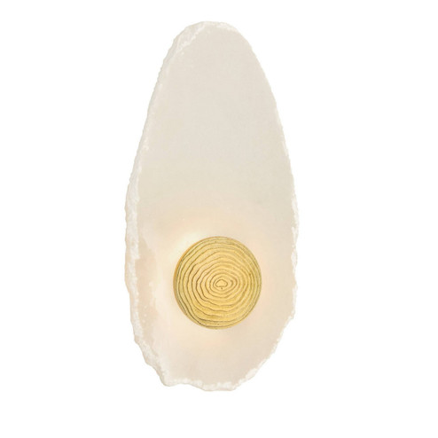 Ravelle LED Wall Sconce in White/Antique Brass (314|DWC99)