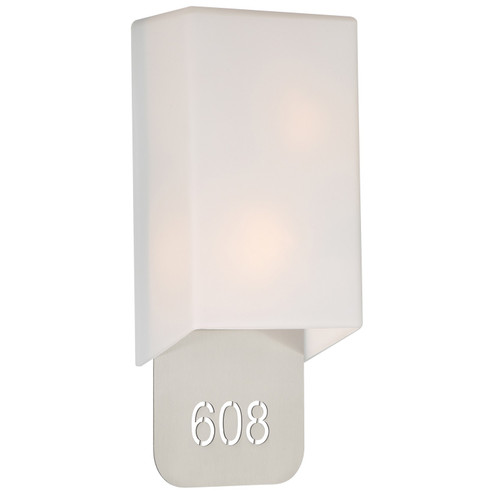 Décor LED Address Light With Braille in Brushed Steel (18|SB-20008-BS/OPL)
