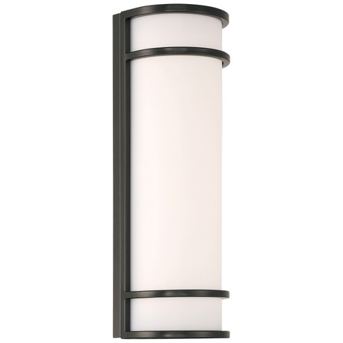 Cove Dual Voltage LED Outdoor Wall Mount in Black (18|20106LEDMGEM-BL/ACR)