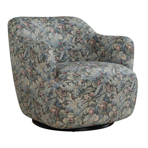 Ansel Swivel Chair in Sage, Blue, And Blush (52|53141)