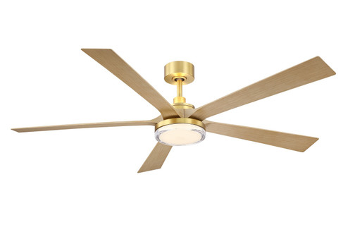TorchAire 64 64'' Ceiling Fan in Brushed Satin Brass (26|FPD8564BSN)