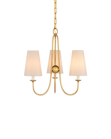 Brayden Three Light Chandelier in Antique Gold Leaf (142|9000-1483)
