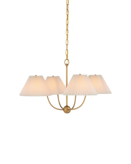 Cedric Four Light Chandelier in Brass (142|9000-1482)