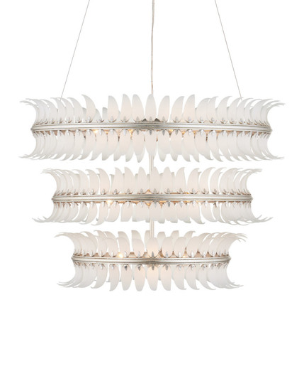 Capheira 12 Light Chandelier in Frosted / Contemporary Silver Leaf / Contemporary Silver (142|9000-1431)