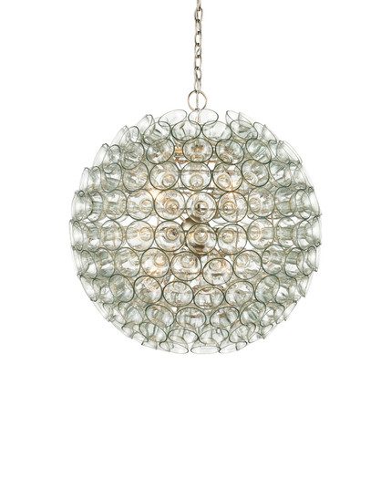 Eau de Vie Nine Light Chandelier in Clear / Contemporary Silver Leaf / Contemporary Silver (142|9000-1429)