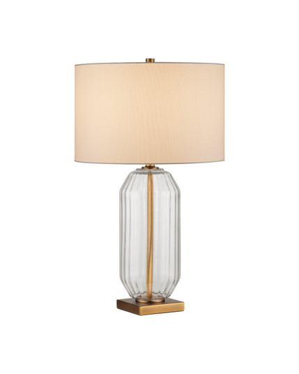 Entasis One Light Table Lamp in Clear / Aged Brass (142|6000-1118)
