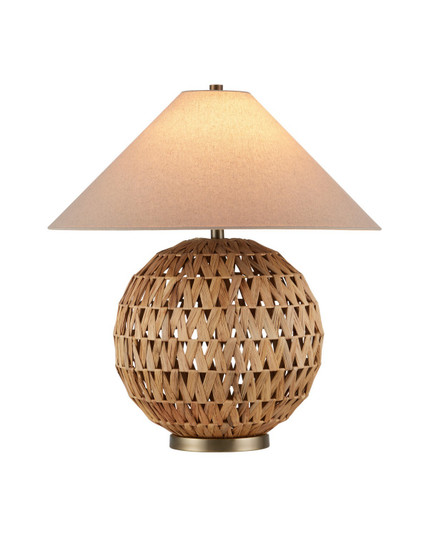 Casimer One Light Table Lamp in Natural / Brass (142|6000-1085)