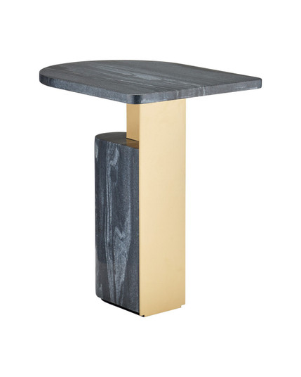 Aldous Accent Table in Black / Gold (142|4000-0279)