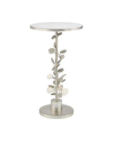 Lunaria Accent Table in Antique Silver Leaf / Natural (142|4000-0260)