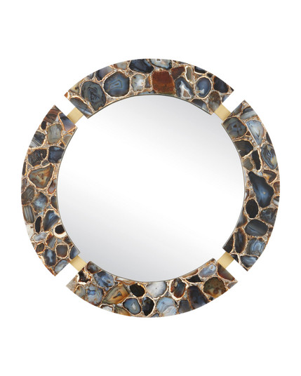 Malaga Mirror in Natural Black / Satin Brass (142|1000-0184)