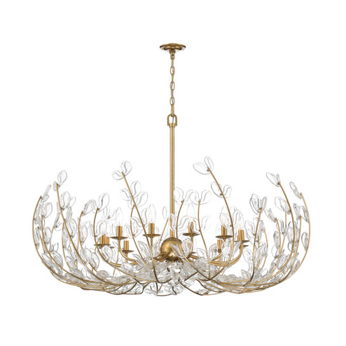 Bridget 12 Light Chandelier in Soft Gold (60|BGT-339-SG-CL)