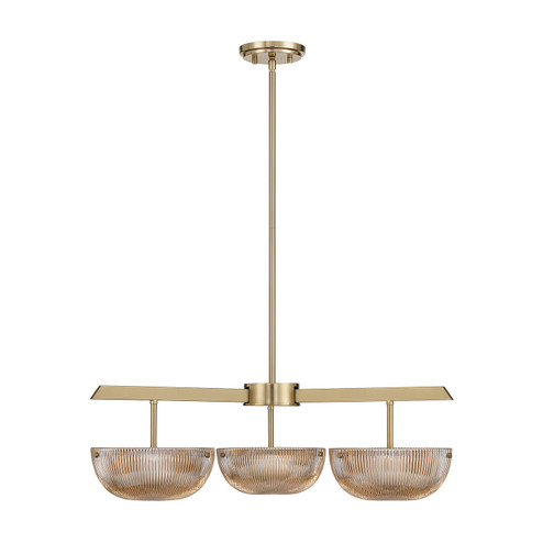 Hubbard LED Chandelier in Noble Brass (51|1-1251-3-127)