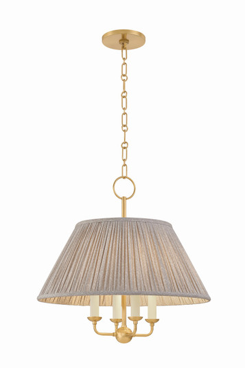 Antonia Four Light Chandelier in Aged Brass (428|H1200804-AGB)