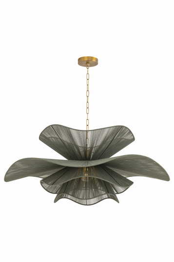 Amanda One Light Chandelier in Patina Brass (428|H1084701L-PBR)