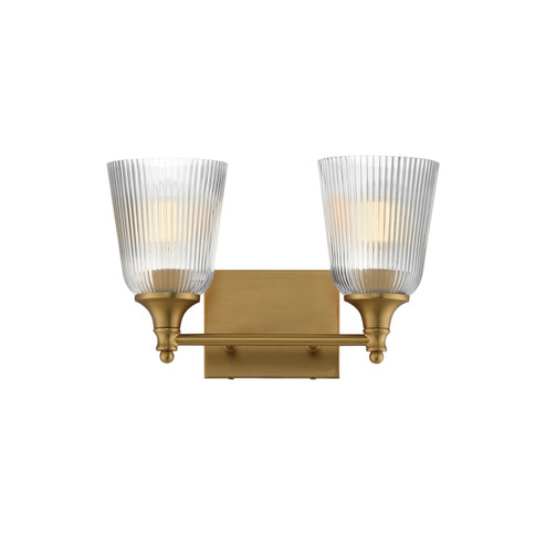 Julip Two Light Bath Vanity in Natural Aged Brass (16|21542CRNAB)