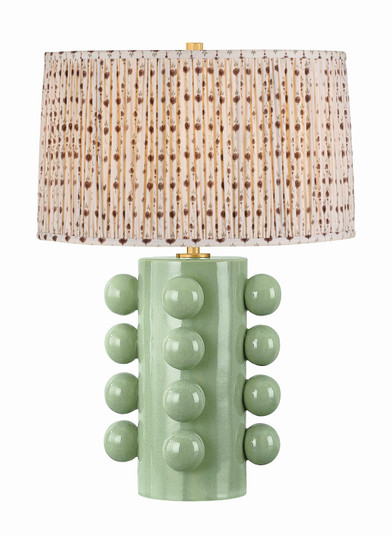Roselle One Light Table Lamp in Aged Brass (70|L9126-AGB/CMC-P102)