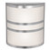 Artemis Centro Two Light Wall Fixture in Brushed Steel (18|20440-BS/OPL)
