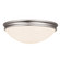 Atom Three Light Flush Mount in Brushed Steel (18|20726-BS/OPL)