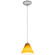 Martini One Light Pendant in Brushed Steel (18|28004-1C-BS/AMB)