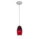 Merlot One Light Pendant in Brushed Steel (18|28011-1C-BS/RUSKY)