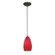 Champagne One Light Pendant in Oil Rubbed Bronze (18|28012-1C-ORB/RED)
