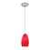 Champagne LED Pendant in Brushed Steel (18|28012-3C-BS/RED)