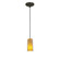 Glass'n Glass Cylinder One Light Pendant in Oil Rubbed Bronze (18|28033-1C-ORB/CLAM)