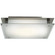 Vision SQ Two Light Flush Mount in Brushed Steel (18|50032-BS/FST)