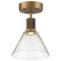 Port Nine Martini LED Semi-Flush Mount in Antique Brushed Brass (18|63146LEDD-ABB/SDG)