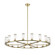 Revolve 18 Light Chandelier in Clear Glass/Natural Brass (452|CH309018NBCG)