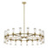 Revolve 36 Light Chandelier in Clear Glass/Natural Brass (452|CH309036NBCG)