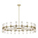 Revolve 42 Light Chandelier in Clear Glass/Natural Brass (452|CH309042NBCG)