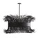 Filamento Six Light Chandelier in Black (314|DK89926)