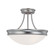 Hansen Three Light Semi Flush Mount in Matte Nickel (65|2037MN)