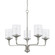 Colton Five Light Chandelier in Brushed Nickel (65|428851BN-451)