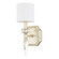 Olivia One Light Wall Sconce in Winter Gold (65|615011WG-671)