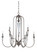 Boulevard Nine Light Chandelier in Mocha Bronze Silver Wash (46|26729-MBS)