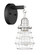 Thatcher One Light Wall Sconce in Flat Black/Brushed Polished Nickel (46|50601-FBBNK)