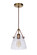 Hagen One Light Pendant in Vintage Brass (46|51391-VB)