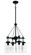 Crosspoint Four Light Outdoor Chandelier in Espresso (46|52124-ESP)