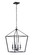 Flynt Four Light Foyer Pendant in Flat Black (46|52936-FB)