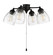 Light Kit-Armed LED Fan Light Kit in Flat Black (46|LK401105-FB-LED)