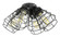 Light Kit-Armed LED Fan Light Kit in Flat Black (46|LK405101-FB-LED)