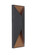 Peak LED Outdoor Pocket Sconce in Textured Black / Satin Brass (46|Z3412-TBSB-LED)