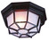 Bulkheads Octagonal Cast One Light Flushmount in Textured Black (46|Z390-TB)