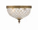 Ceiling Mount Two Light Flush Mount in Olde Brass (60|117-10-OB)