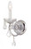 Imperial One Light Wall Sconce in Polished Chrome (60|3221-CH-CL-SAQ)