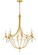 Metro Eight Light Chandelier in Antique Gold (60|428-GA)